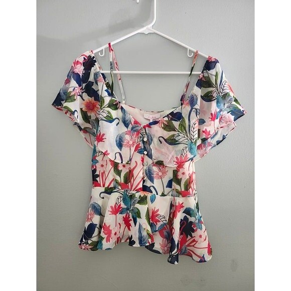 Parker NYC Cold Shoulder S top NWT - Picture 5 of 6